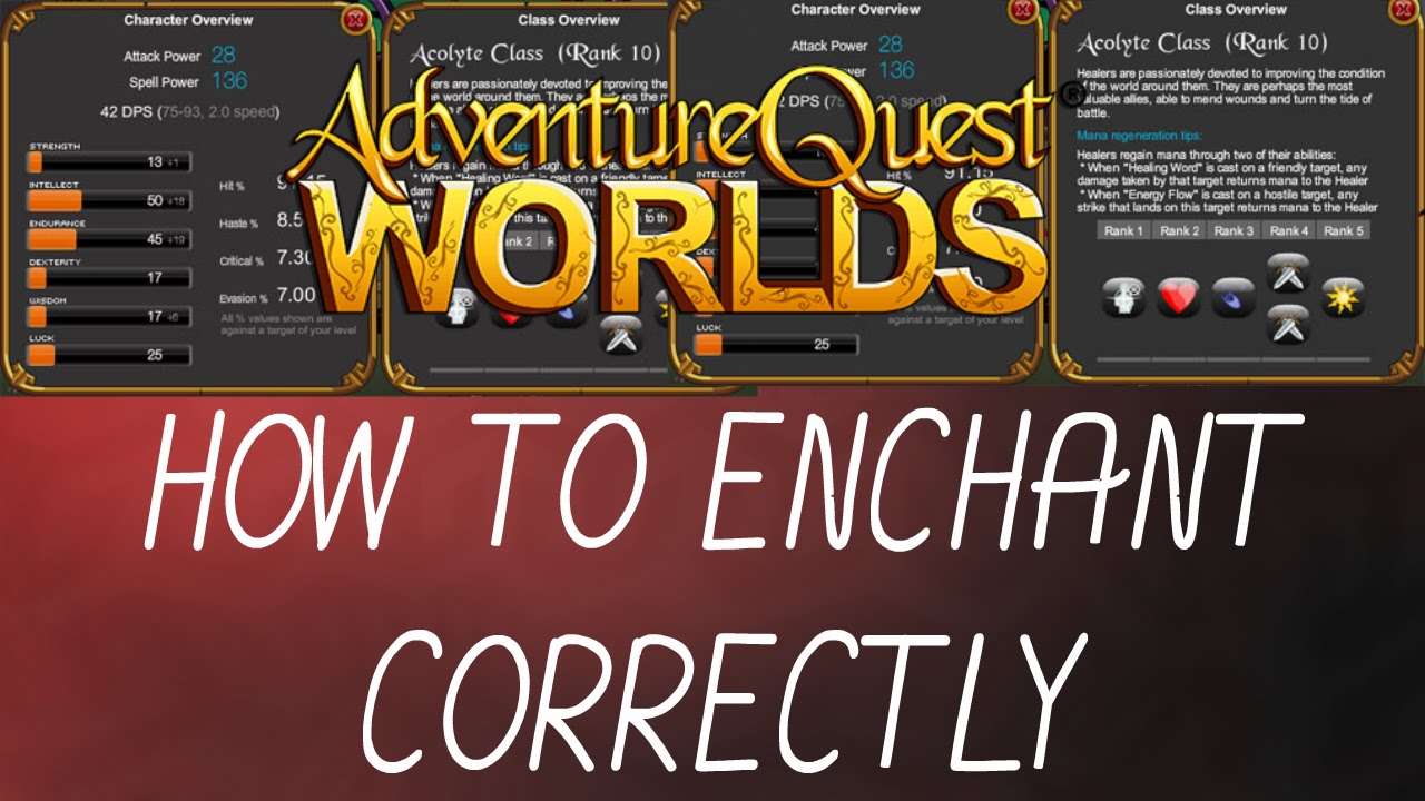 AQW - HOW TO ENCHANT CORRECTLY