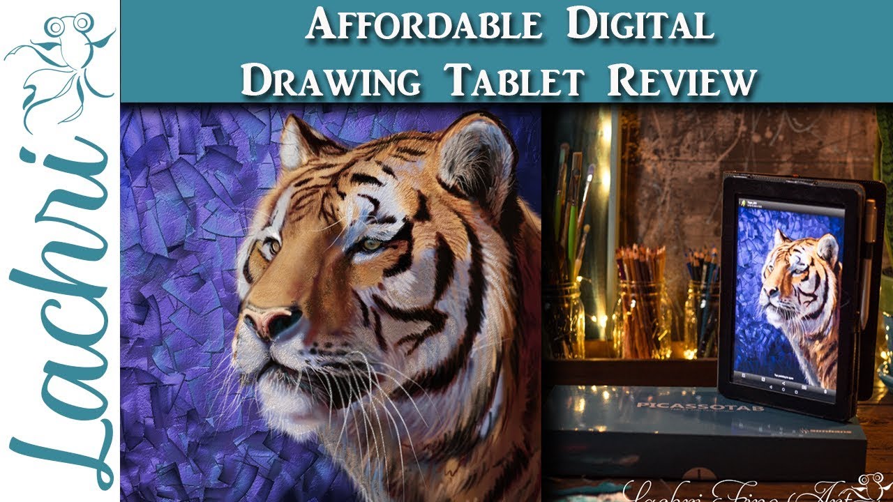 Simbans PicassoTab for Artists Review & Digital Painting Demo - Lachri