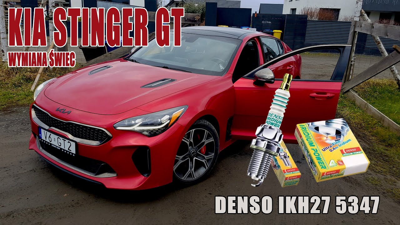 Kia Stinger V6 wymiana świec. Spark plugs replacement