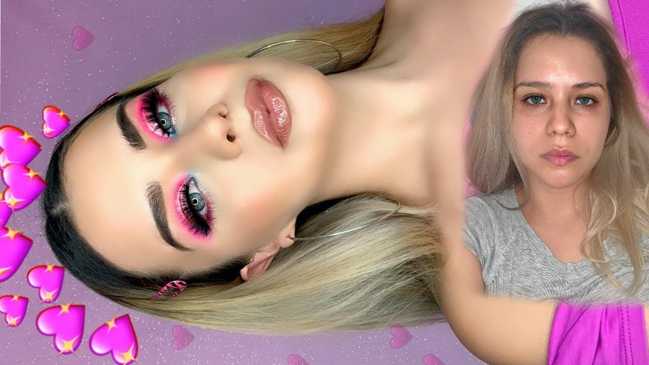 TRANSFORMATE AMIX-  makeup rosa con productos economicos - annete 69 x beauty creations