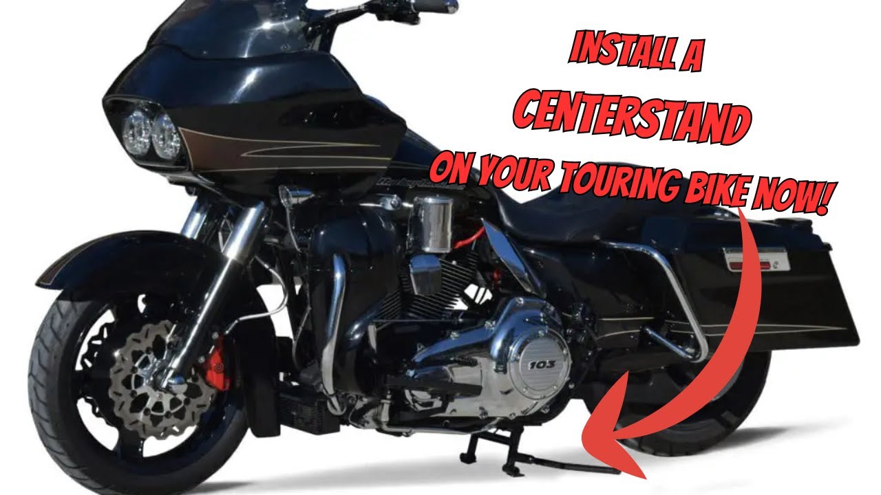 Как установить центральную подставку на мотоцикл Harley Touring