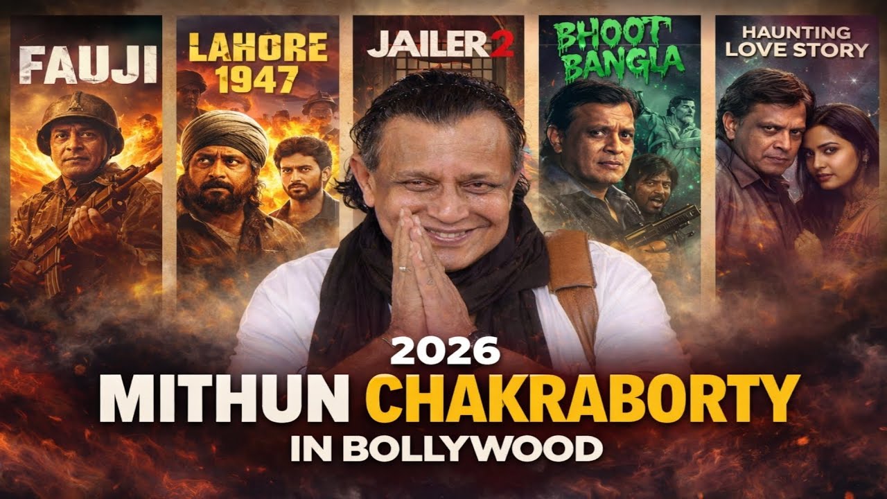 MITHUN CHAKRABORTY UPCOMING 2026 MOVIE LIST | FAUZI | LAHORE 1947 | JAILER 2 | BHOOT BANGLA | BAAP