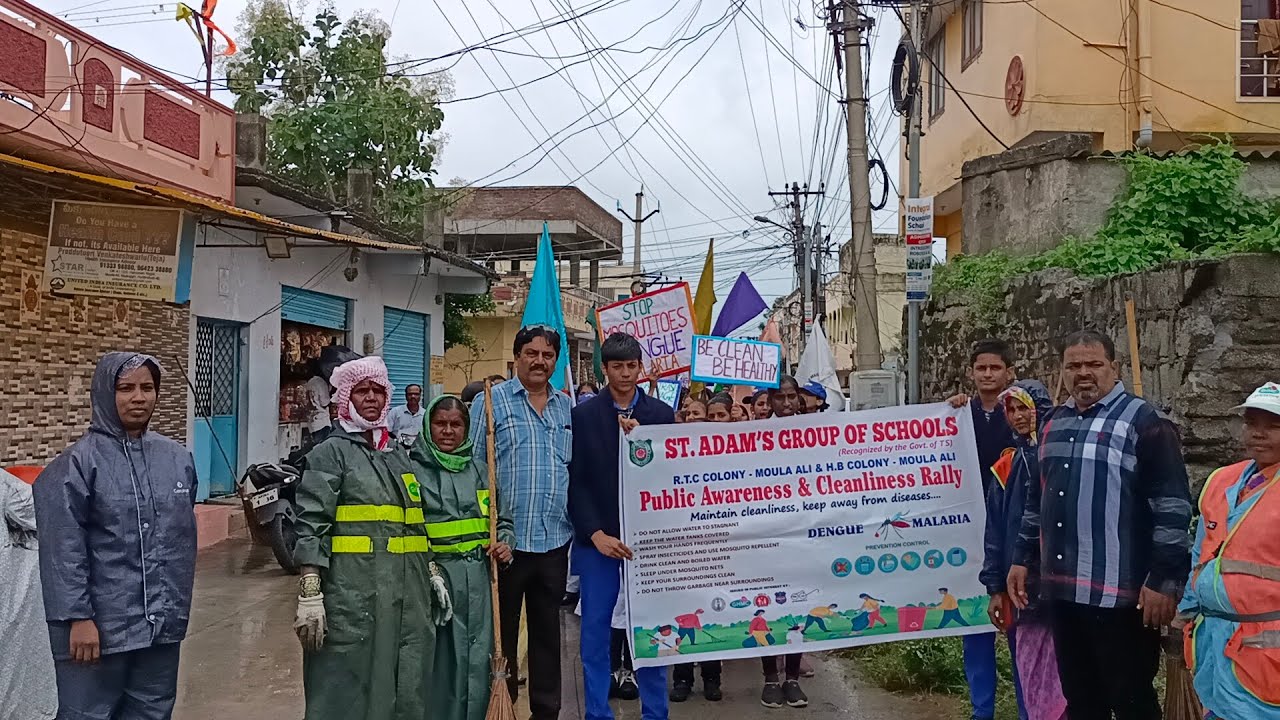 St Adam's Group of schools - Public awareness and cleanliness&nbsp;Rally #trending @St.Adamshighschool