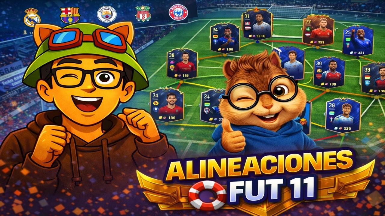HACEMOS LOS MEJORES FUT 11 DE LOS MEJORES EQUIPOS DE EUROPA SEGUN LA IA