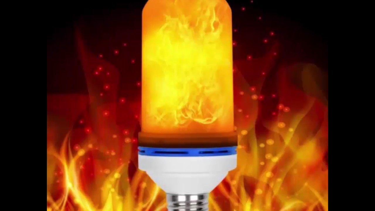 E26 E27 LED FLAME EFFECT FIRE LIGHT BULB