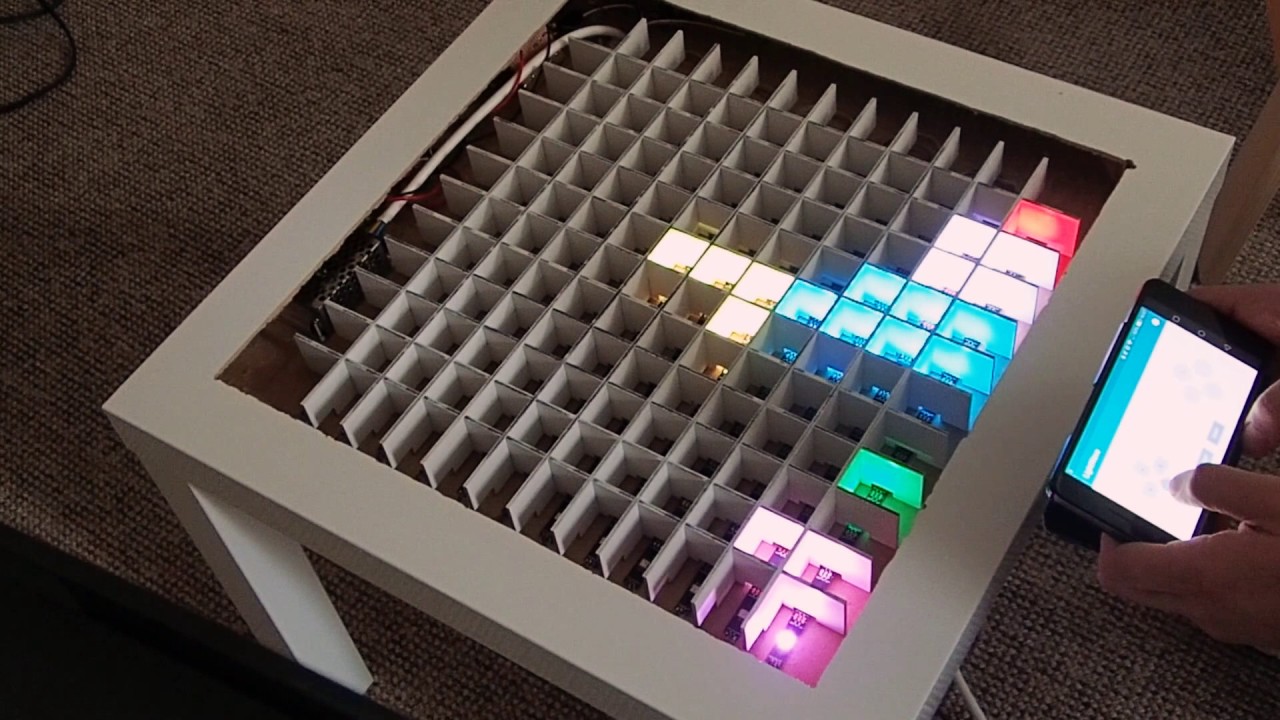 Arduino LED Tetris Table