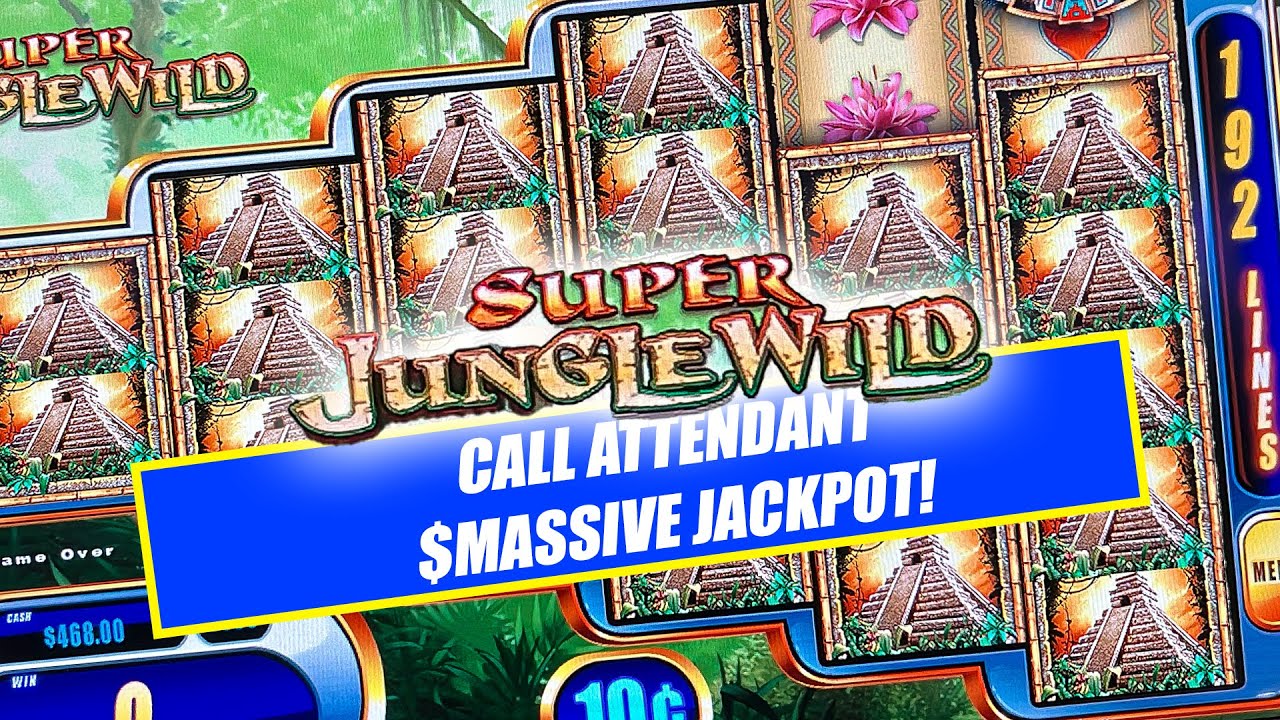 SUPER BIG WIN ON SUPER JUNGLE WILD ★ $100 BETS ON THIS CLASSIC HIGH LIMIT SLOT MACHINE