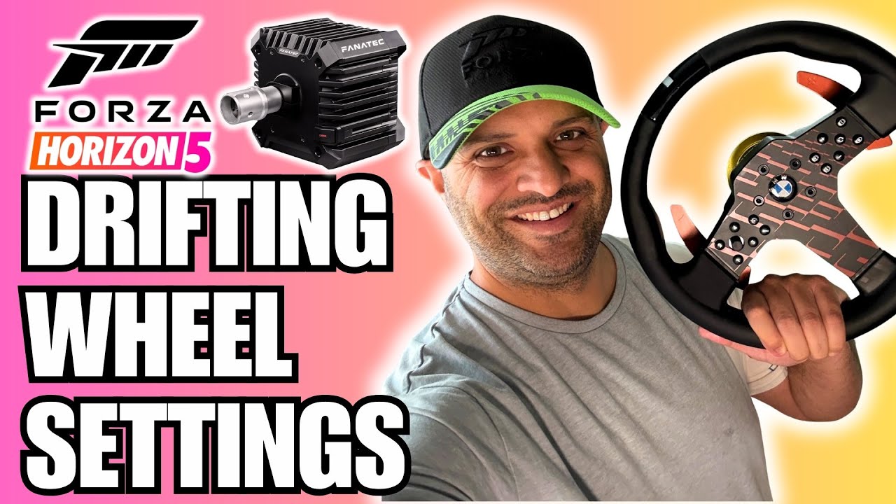 Forza Horizon 5 Wheel Sittings for Drifting | Fanatec CSL DD Steering Wheel Gameplay
