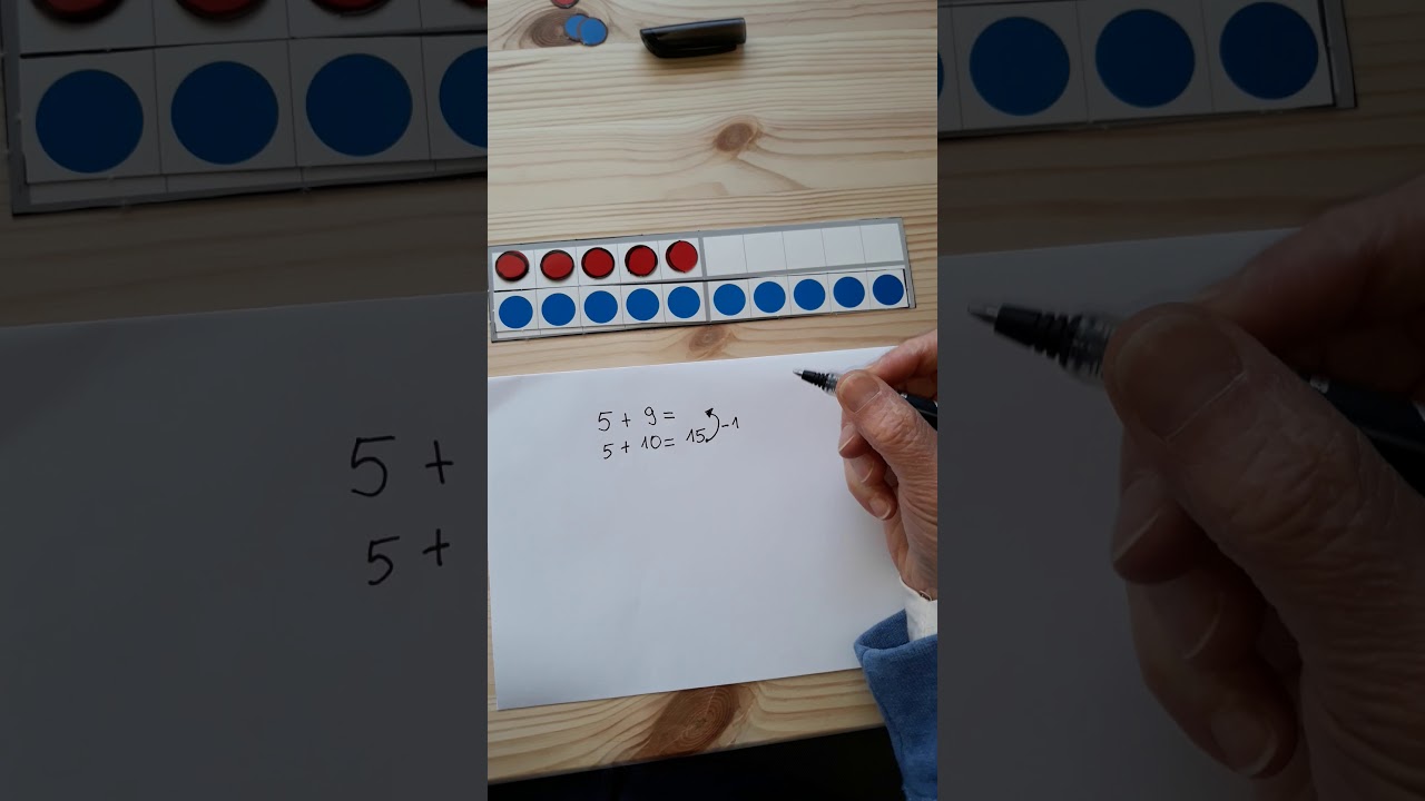 Tipp für die 9 beim Plusrechnen
