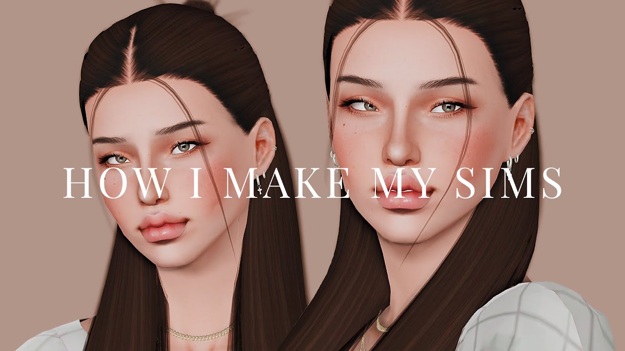 this is how i make my sims 🤍