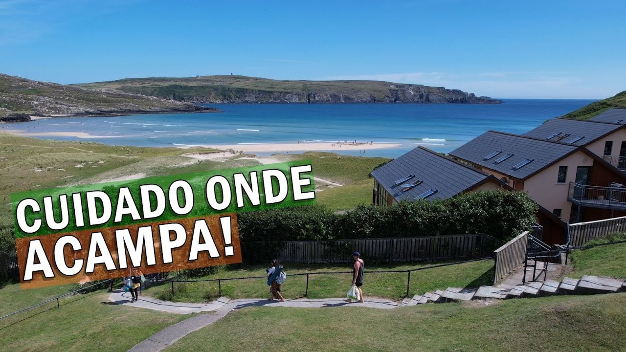 O QUE SABER ANTES DE ACAMPAR NA IRLANDA? ACAMPAMOS em uma das MAIS BELAS PRAIAS da IRLANDA!