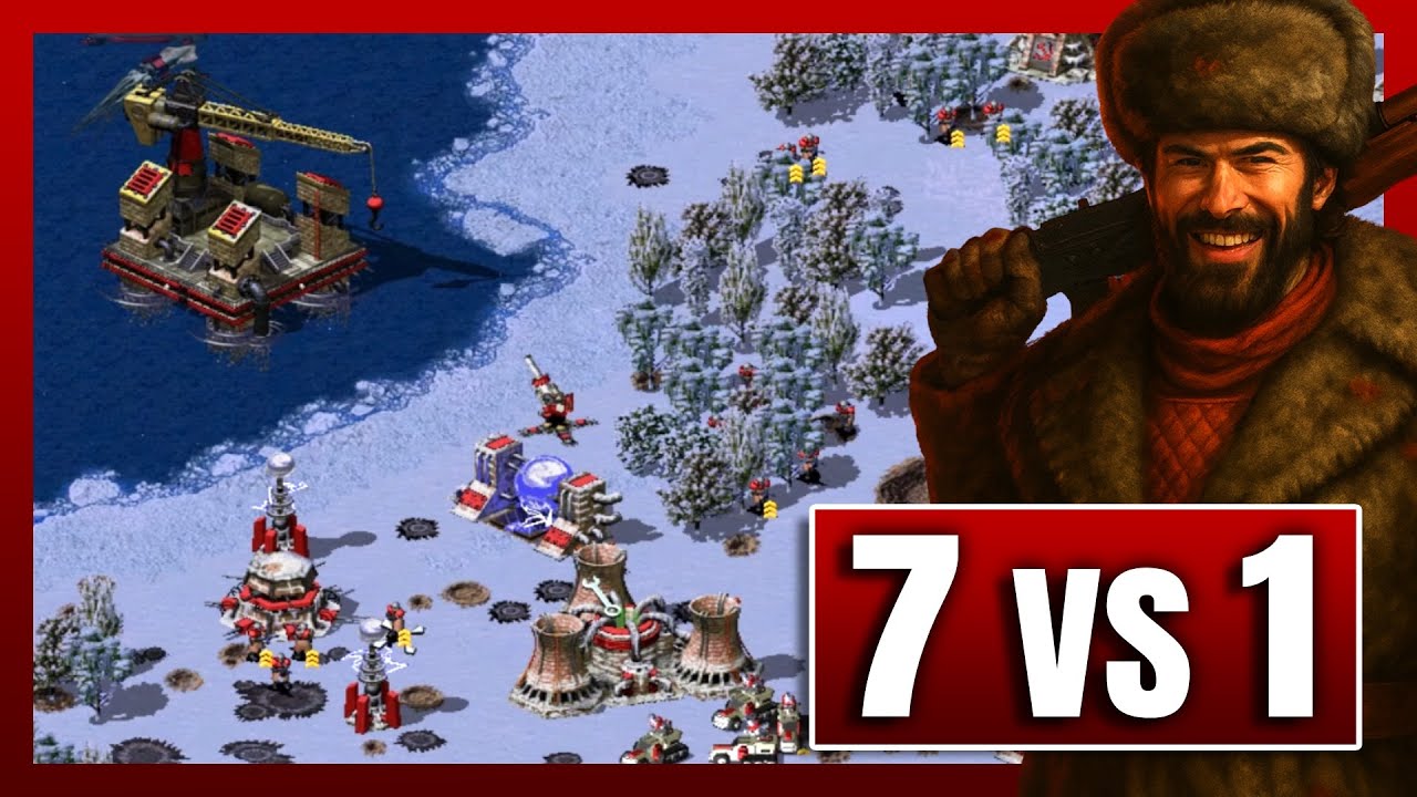 Red Alert 2 | In The End Of The Day | (7 vs 1 + Superweapons)