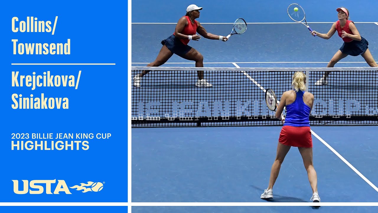 Collins/Townsend vs. Krejcikova/Siniakova | 2023 Billie Jean King Cup