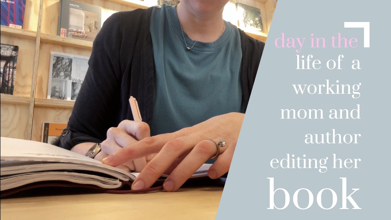 day in the life of a working mom and author editing her book🖊️// weekly writing vlog