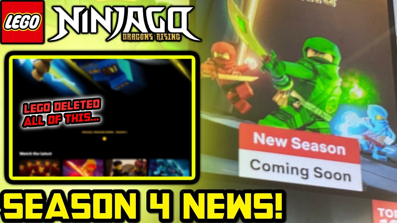 LEGO Removed This, Netflix Season 4 Update, and More News! 😕 Ninjago Dragons Rising Season 4 News!
