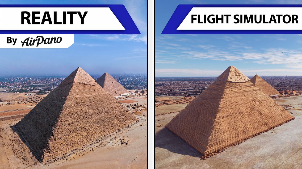 Flight Simulator VS Reality | Graphics Comparison | 4K Ultra