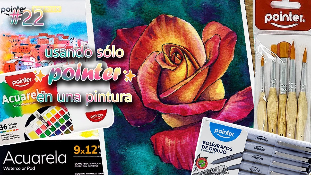 Pintando sólo con materiales POINTER • 28 días de acuarela #22