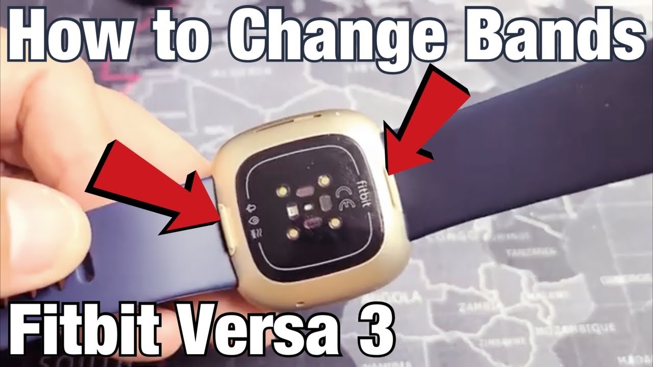 Fitbit Versa 3: как снять и надеть ремешок