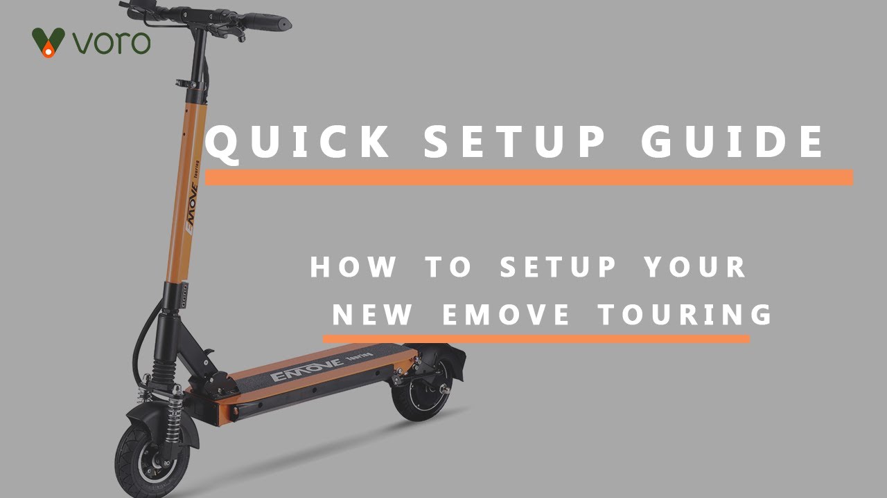 EMOVE Touring Electric Scooter Unboxing Tutorial
