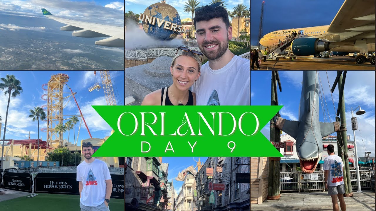 ОРЛАНДО: ПУТЕШЕСТВИЕ ДОМОЙ | Universal Studios и перелет Aer Lingus в Манчестер | Орландо, день 9