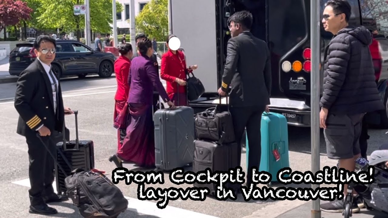 Cockpit Closed, City Open - My Vancouver layover #aviation #pilot