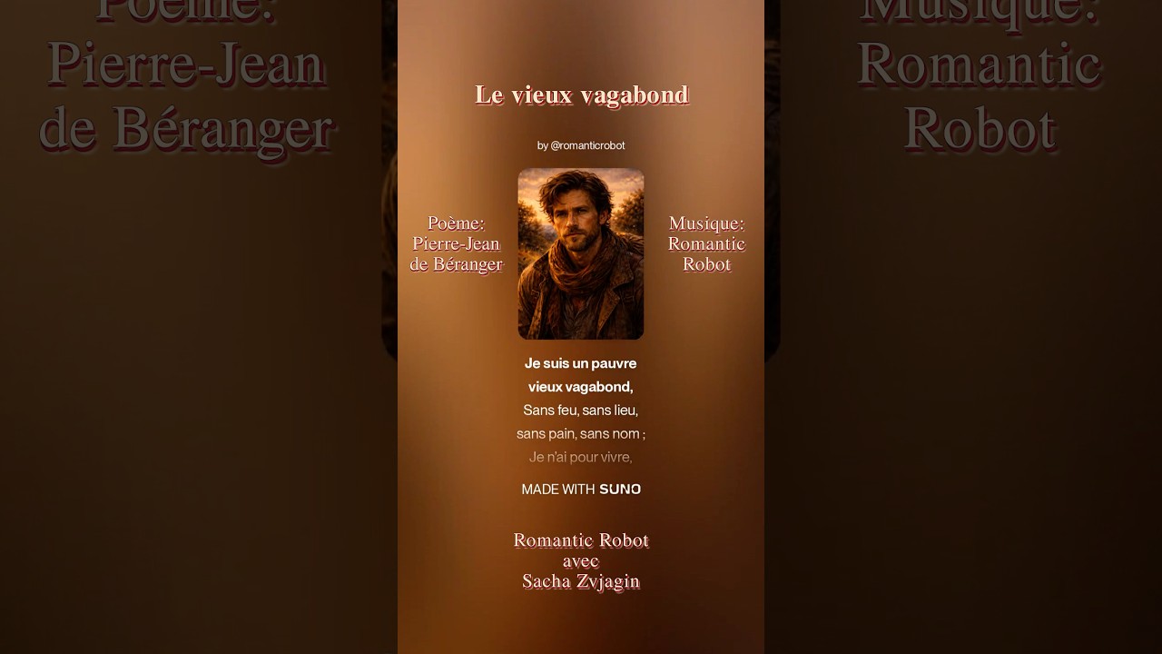 Le vieux vagabond de Pierre-Jean de Béranger. Musique: Romantic Robot avec Sacha Zvjagin.