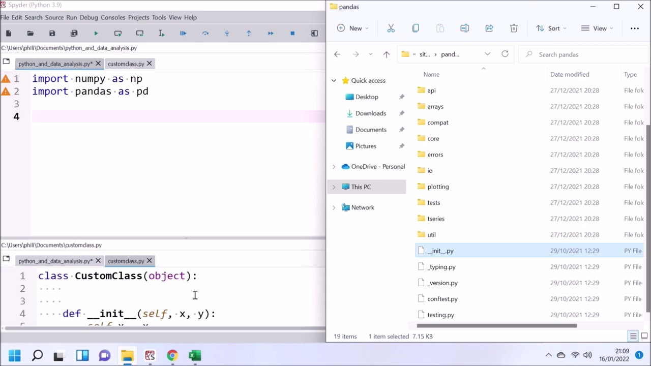pandas the Python and Data Analysis Library (Spyder 5 IDE)
