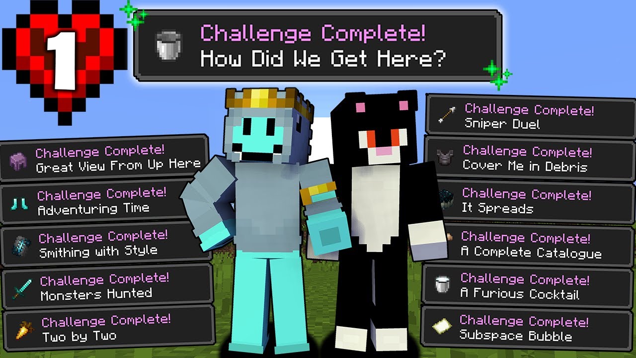 Chúng Tôi Làm Tất Cả Thành Tựu trong Minecraft Hardcore