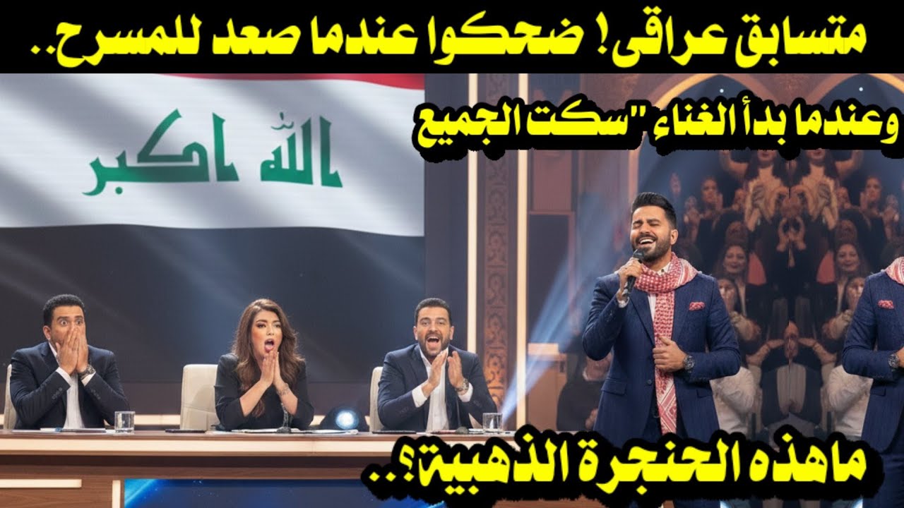 متسابق عراقى! ​ضحكوا عندما صعد للمسرح.. وعندما بدأ الغناء 