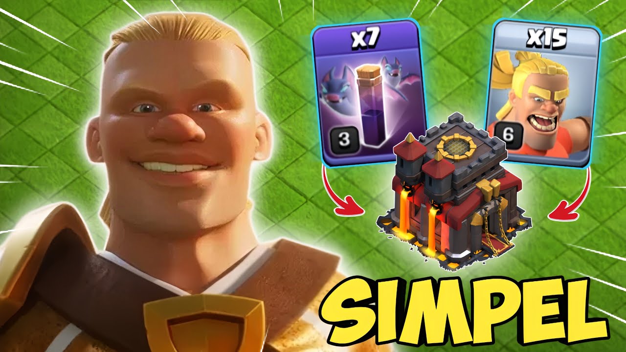 SEKALI TENDANG BASE AUTO REMUK‼️ TH 10 BARBARIAN KICKER + BAT SPELL || Clash Of Clans