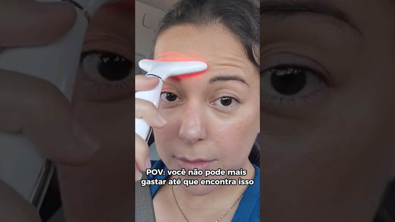Massageador Facial Anti-Idade com Led 3 em 1 #beleza #skincare #rugas #cuidadoscomapele