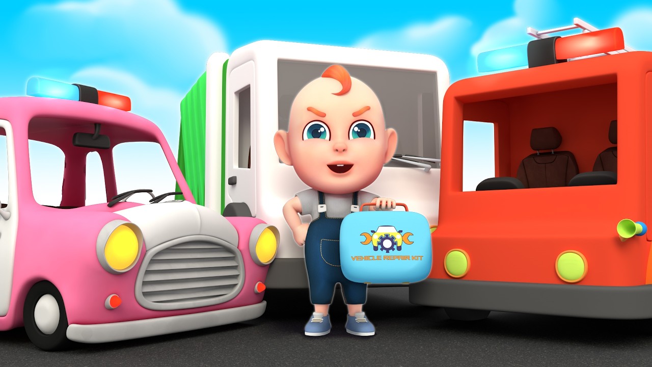Rob the Mechanic Fixes Cars 🔧🚗 | Car Repair Song for Kids | Rosoo Nursery Rhymes & Kids Songs