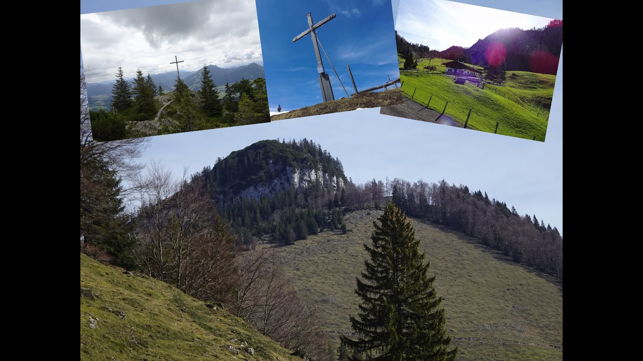 Ab Walchsee über die Riederalm, die Ottenalm zur Rudersburg, oder zum Karkopf oder nacheinander