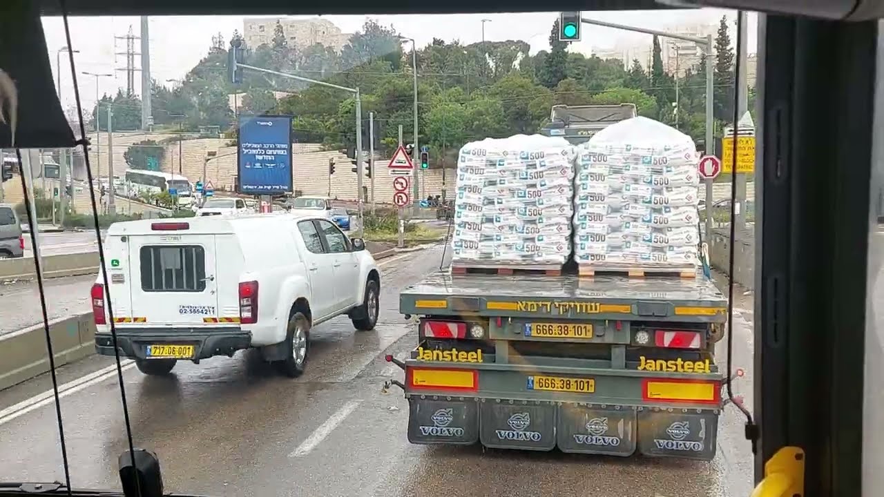 מירושלים לטבריה דרך צומת הגבעה הצרפתית וכבישים 1 ו-90 Jerusalem to Tiberias via roads