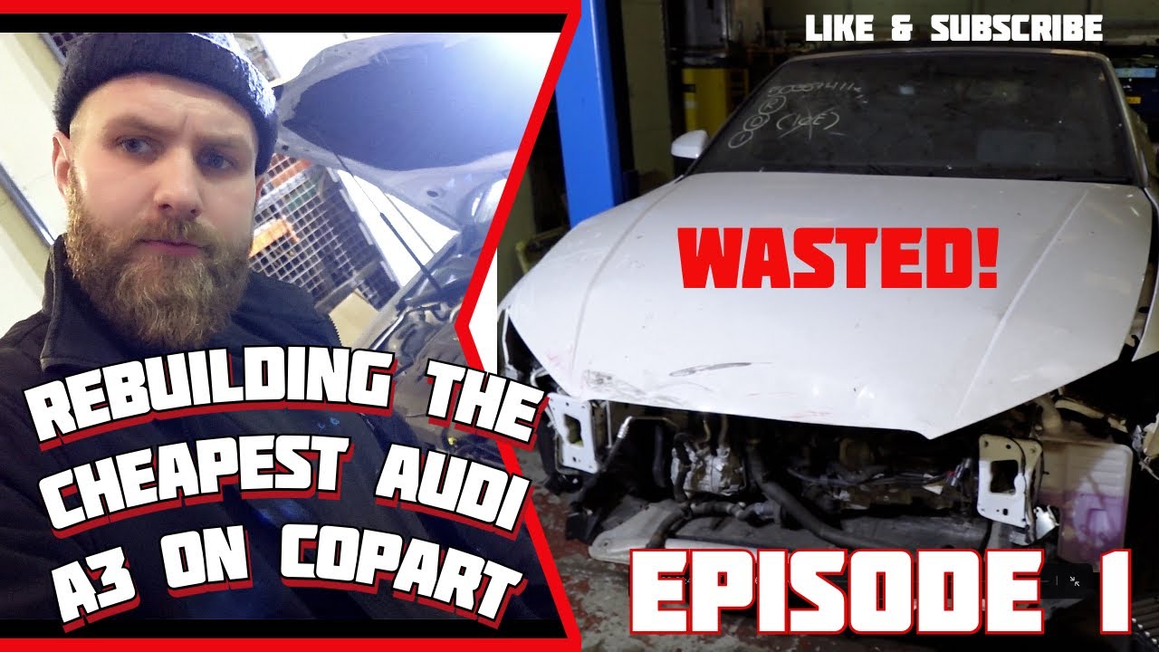 A3 to RS3 Conversion ! REBUILDING THE CHEAPEST 2017 Audi A3 8V Convertible on COPART ! - EPISODE 1
