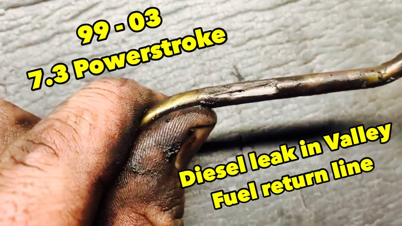 7.3 Fuel leak in valley/fuel return line