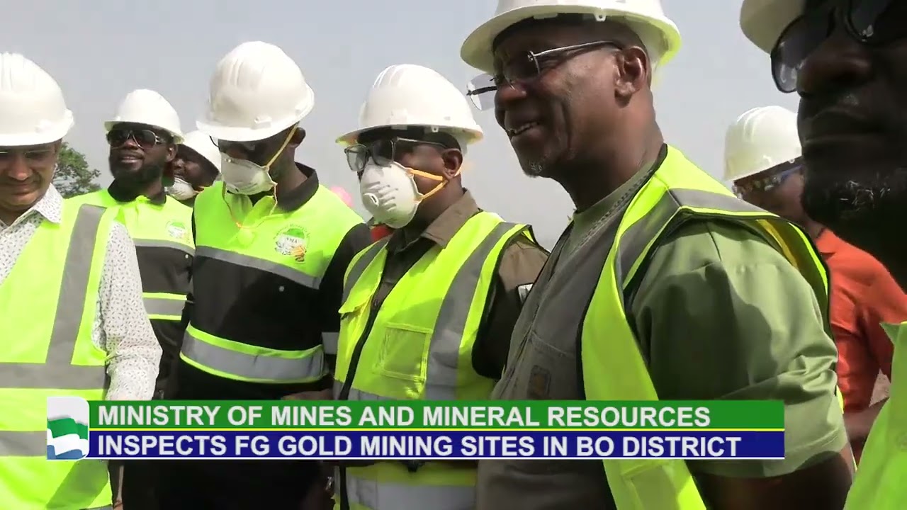 NMA inspection at FG Gold mining sites in Bo district