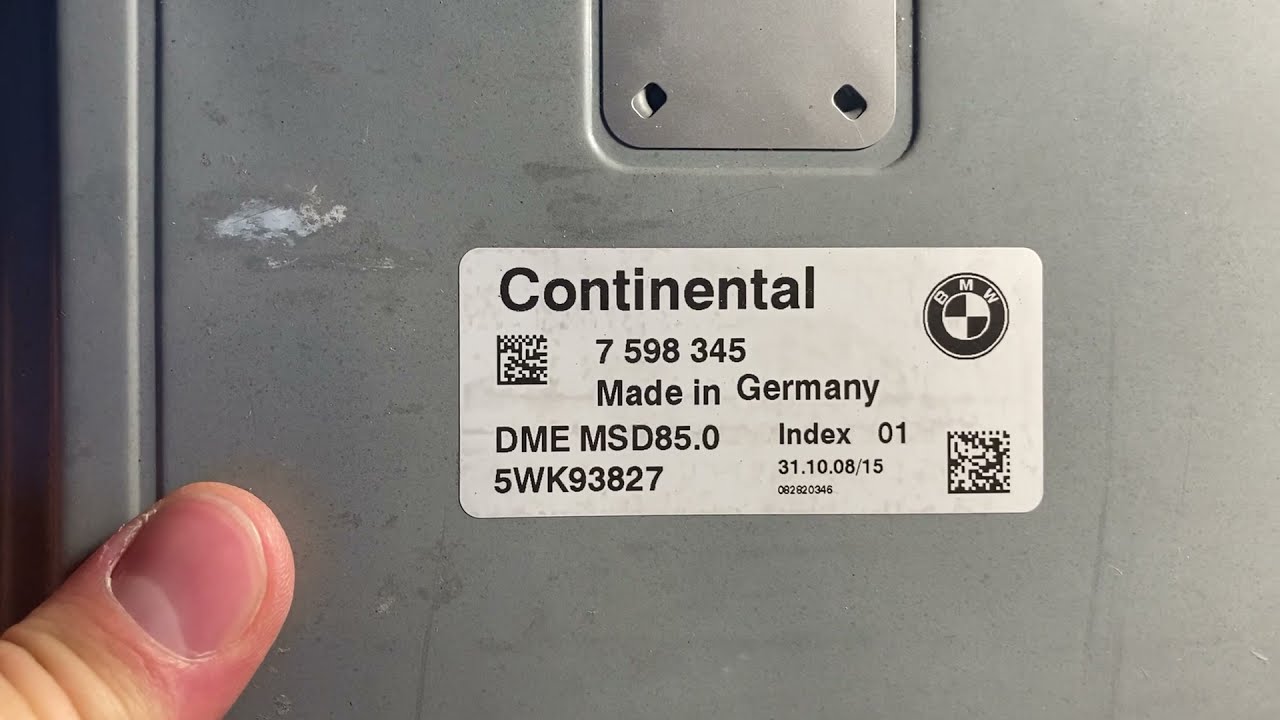 Клонирование DME MSD85.0 от автомобиля BMW F01 Двигатель N63B44 без разбора донора.