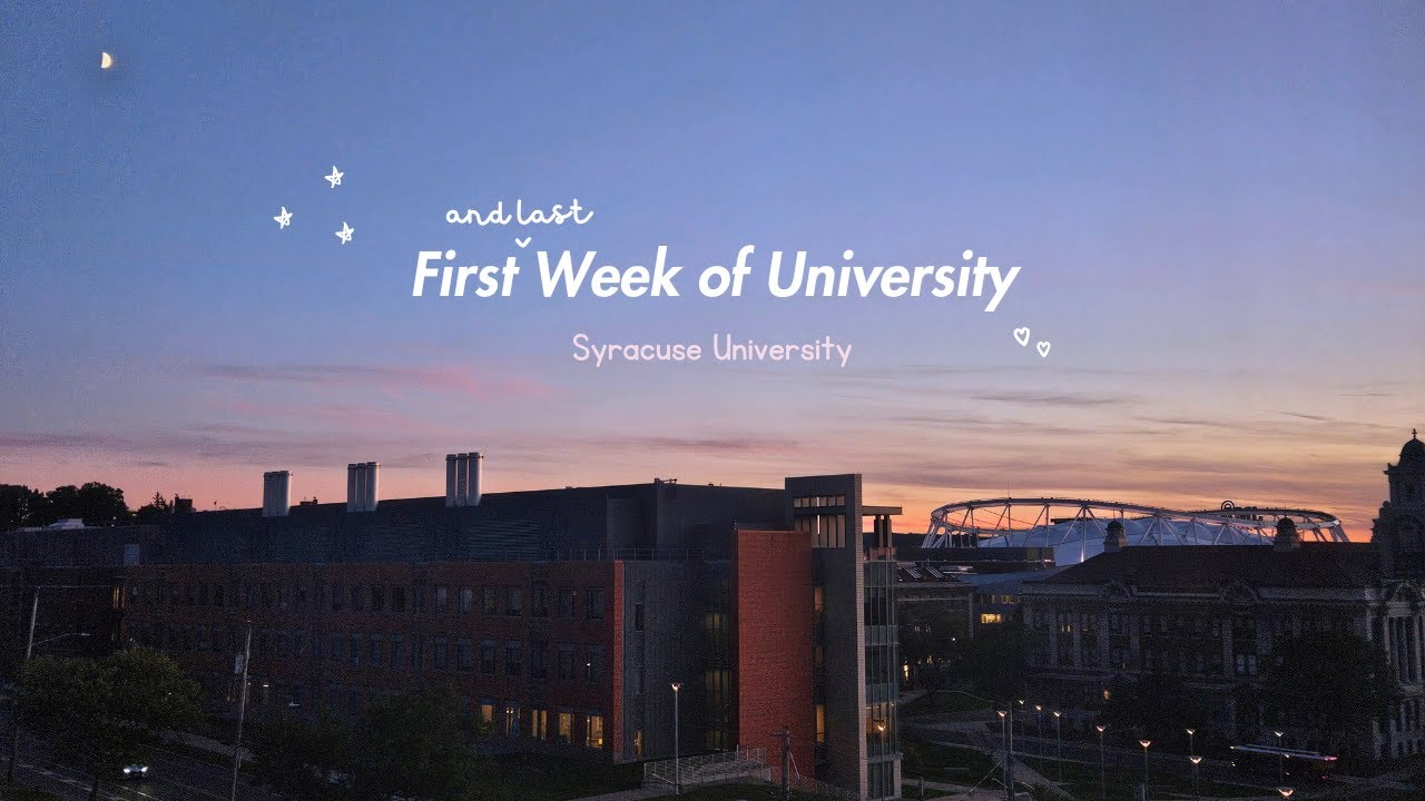 My First (and Last) Week of University Vlog | Syracuse University ♡ ˚₊&middot; ☁️