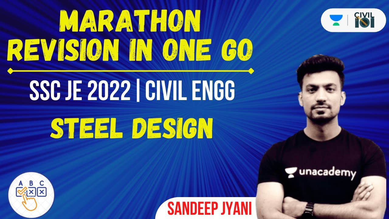 Steel Design | SSC JE 2022 | Civil Engineering | Sandeep Jyani | ELEVATE SSC JE CIVIL 2022