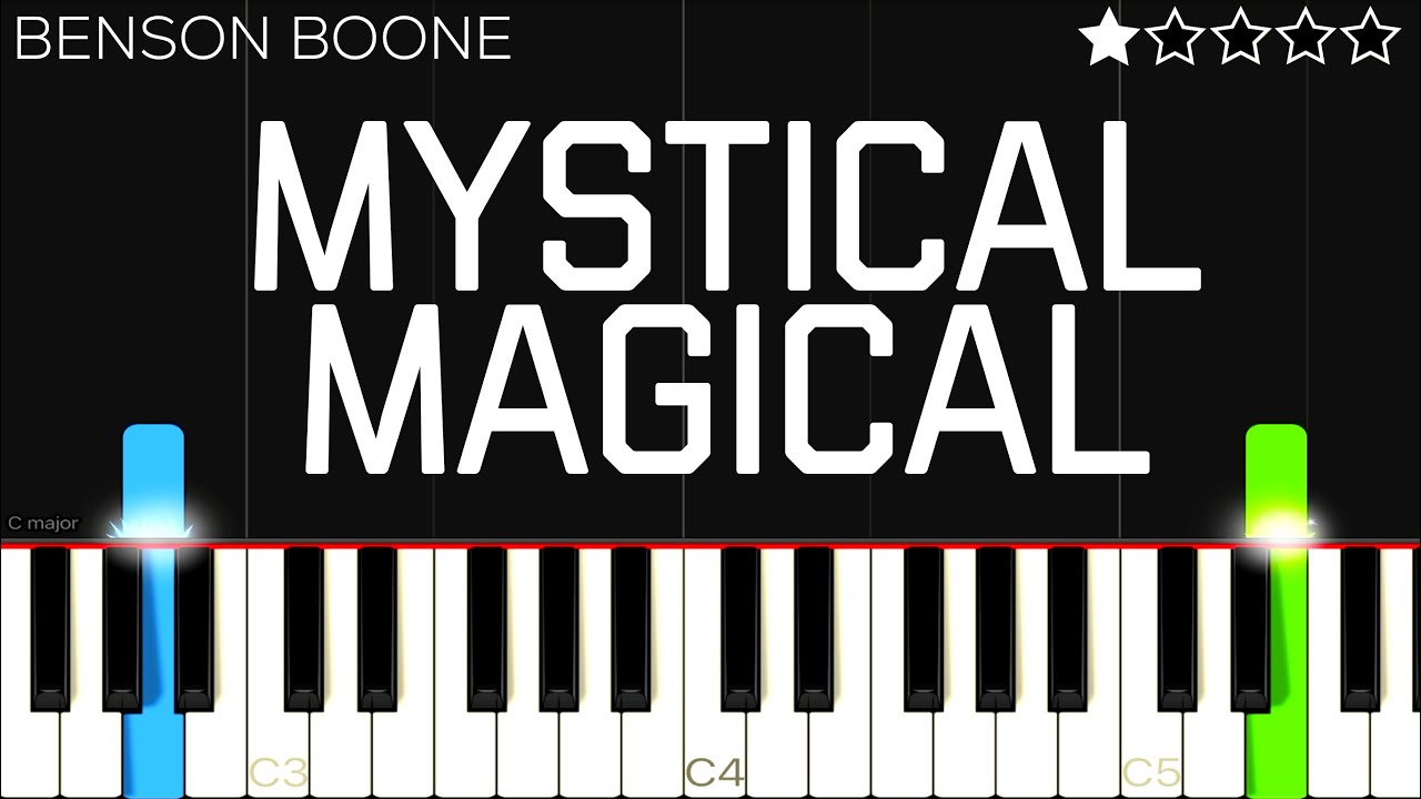 Benson Boone - Mystical Magical | EASY Piano Tutorial