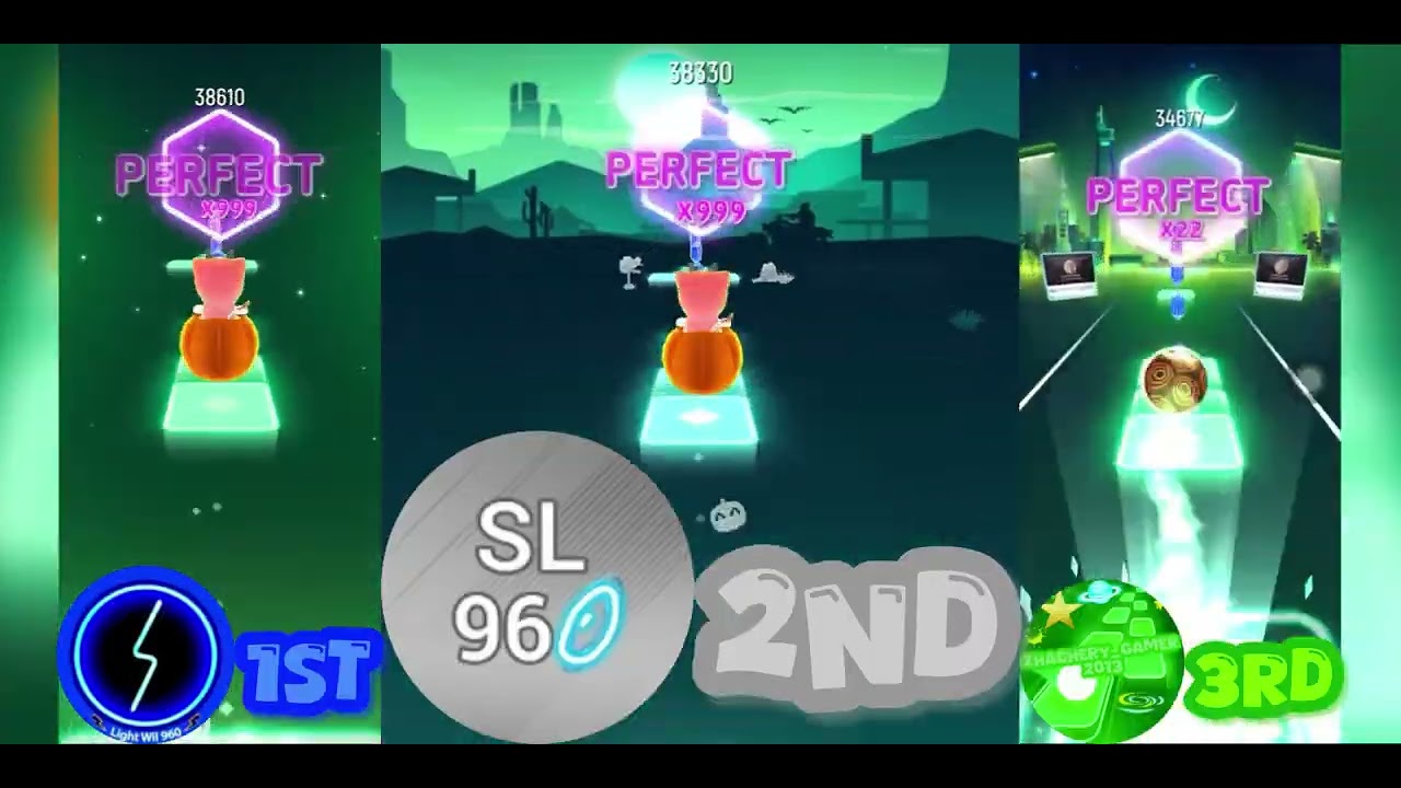 Tiles Hop: EDM Rush: Unknown Brain & Bri Tolani - Why Do I | Me vs @Light_960 vs @SL96w