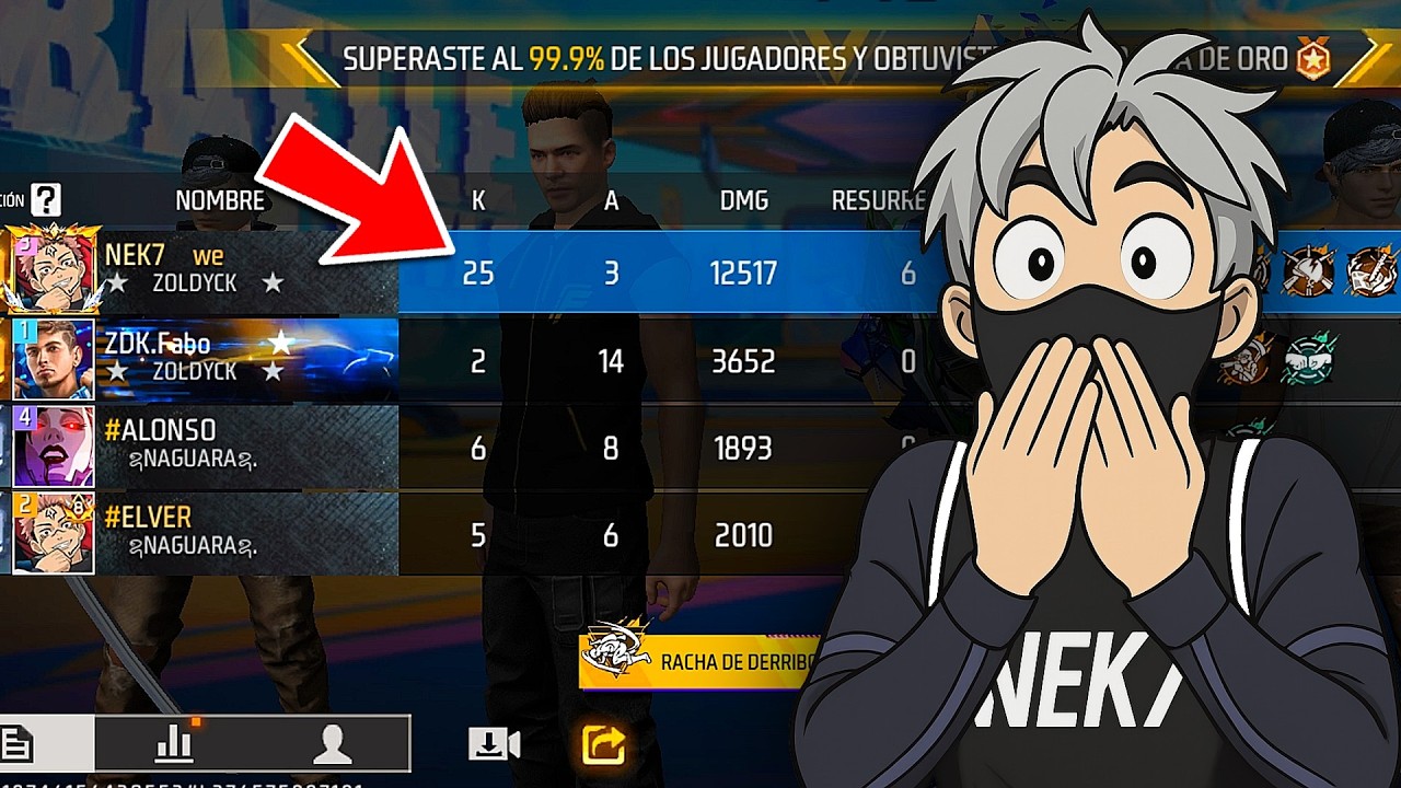¡TUVE QUE ACARREAR A MI ESCUADRA EN ESTA PARTIDA! ☠️🔥 FREE FIRE