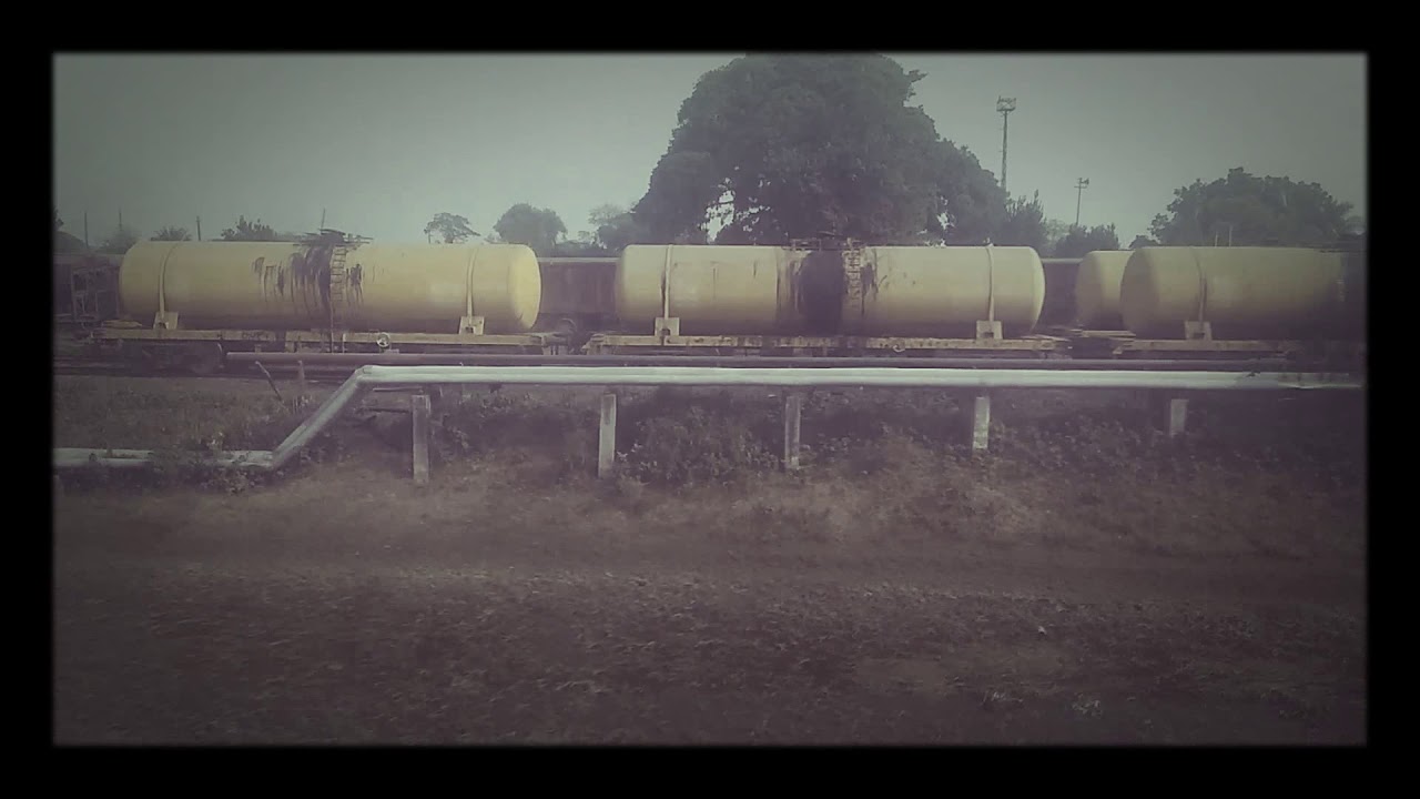 Crossing santahar goods yard (time lapse version) #rupsha_express