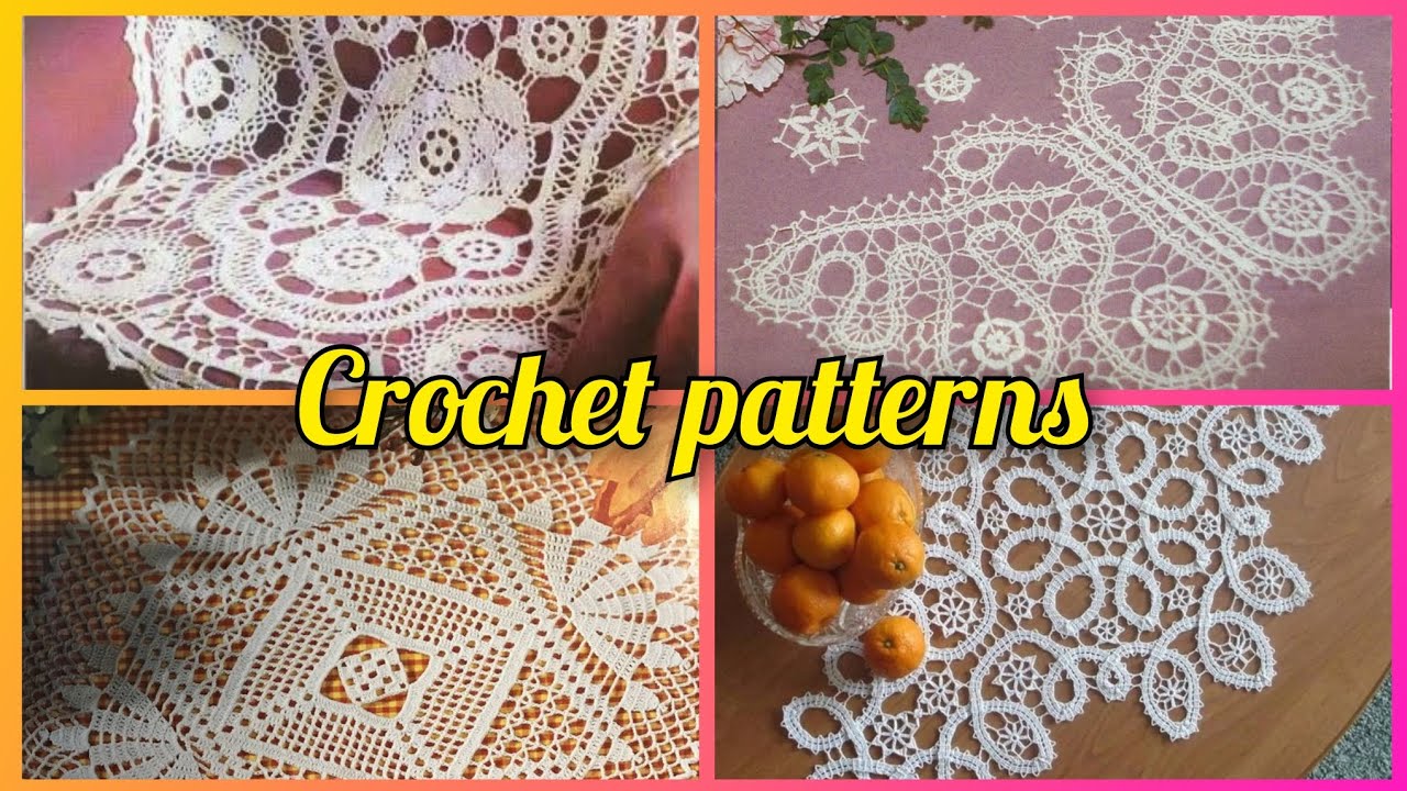 Elegant Crochet Tablecloth Patterns | Beautiful Handmade Lace Ideas/crochet table runner 