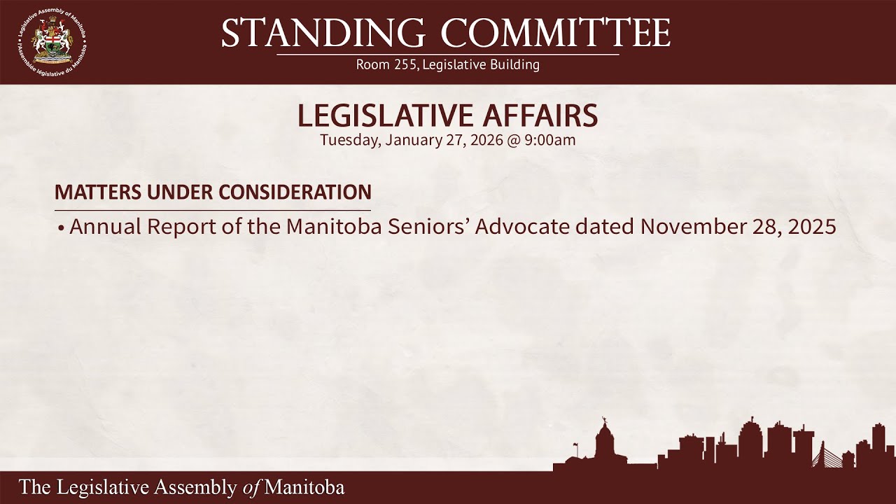 Standing Committee on LEGISLATIVE AFFAIRS - 255 - January 27, 2026