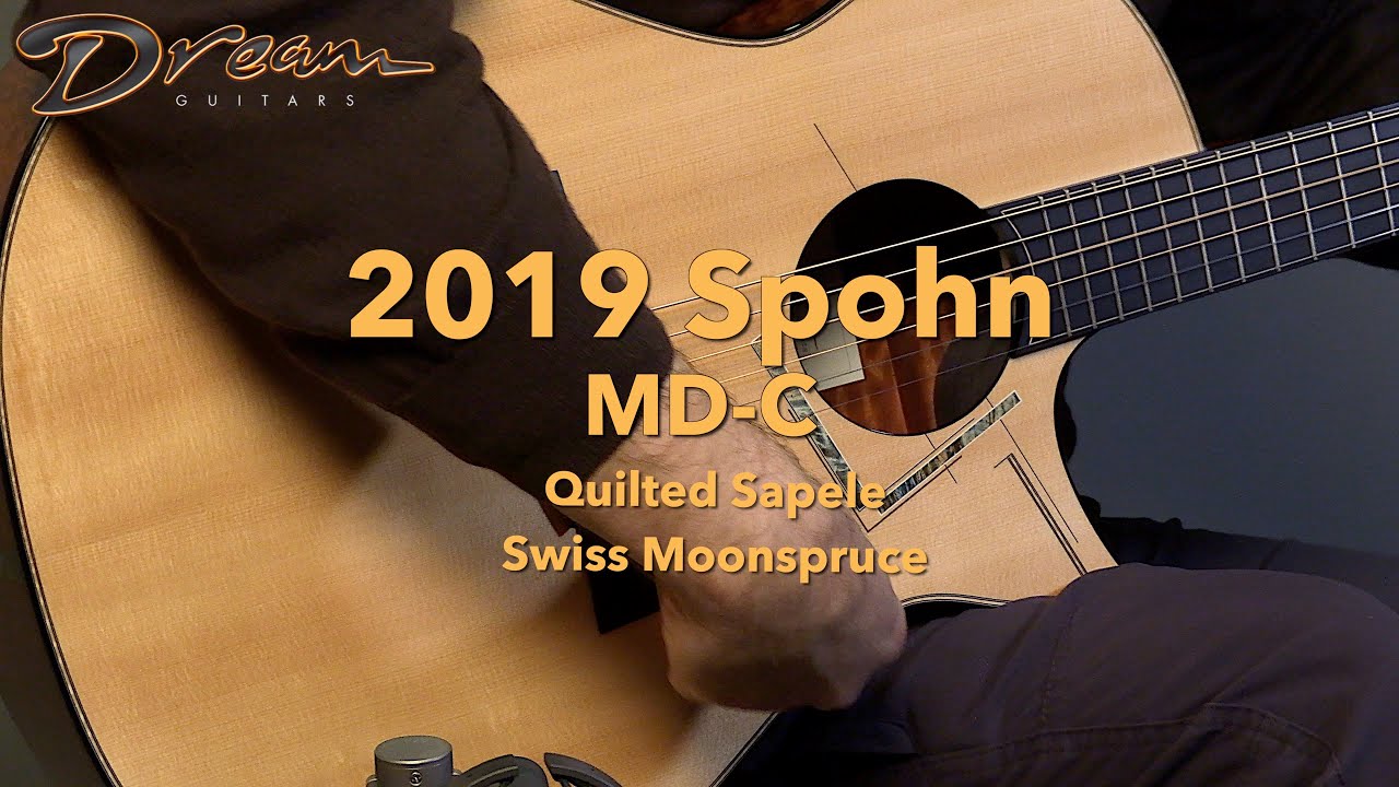 Dream Guitars - 2019 Spohn MD-C, Quilted Sapele & Swiss Moonspruce #guitardemo #modernguitar
