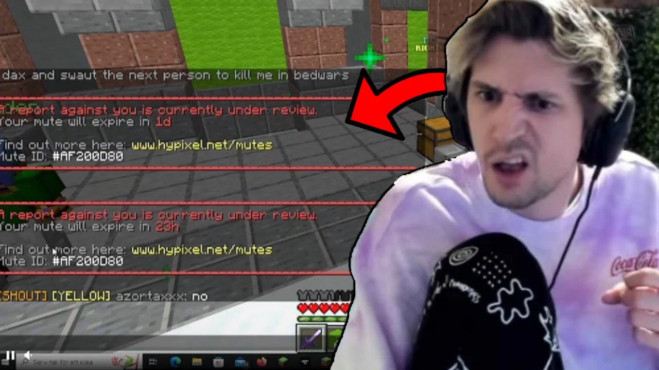 Hypixel Bedwars STREAMER GOT MUTED... 😱 (FUNNY MOMENTS)