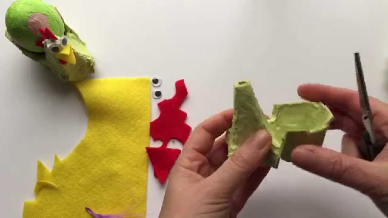 Egg Carton Crafts   Chicken Egg Cup