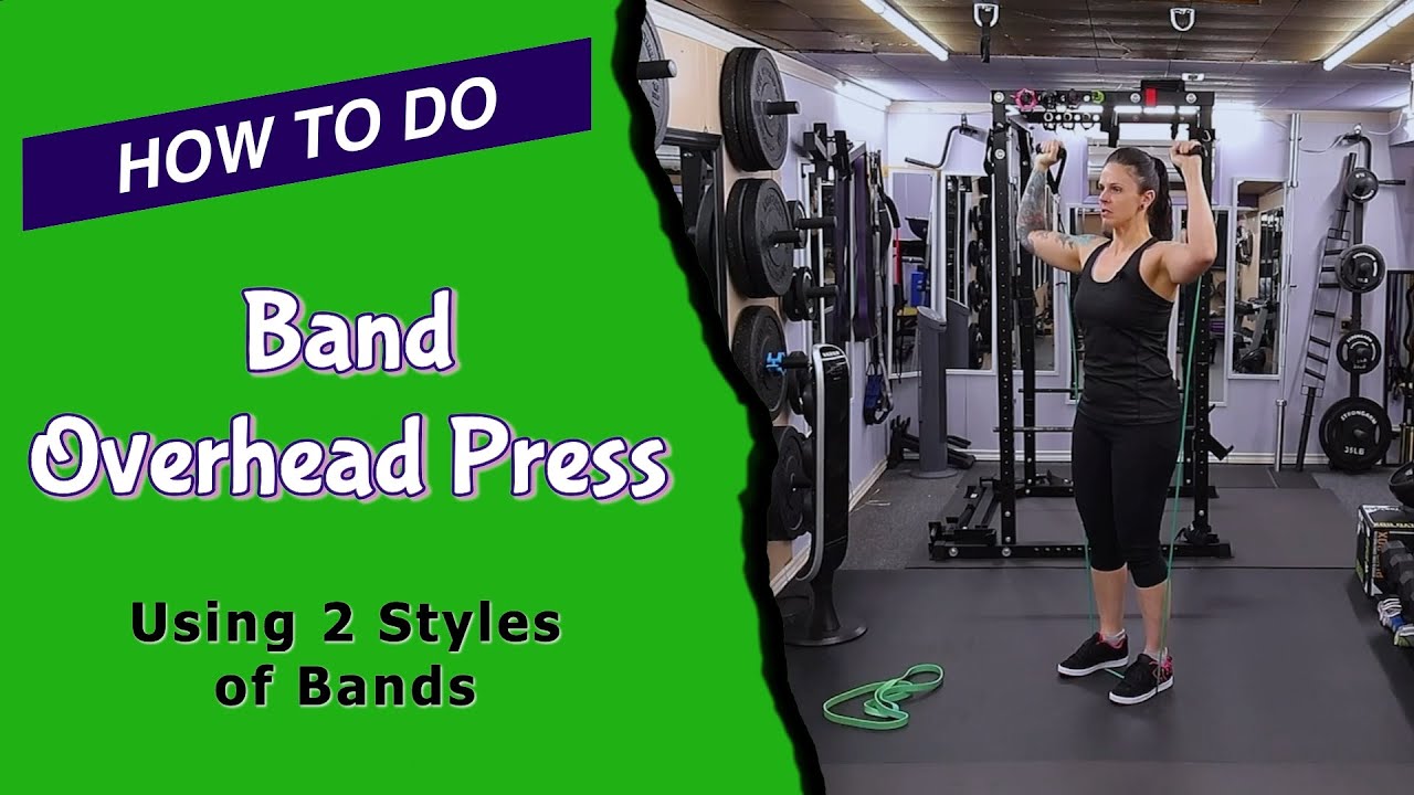 Do Overhead Presses at Home With Bands